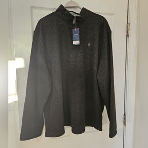NWT IZOD Men's Quarter Zip Sweater Fleece Pullover